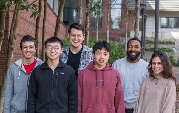 (Left to Right) - Luis Felipe Cedeno Perez, Shu Gong, Ben Doshna, Jianfeng Lin, Tre Thomas, Kseniia Shilova